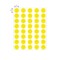 Nevs 1/2" Color Coding Dots Yellow - Sheet Form DOT-12M Yellow - alternate 2